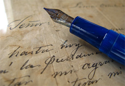 pen signing document