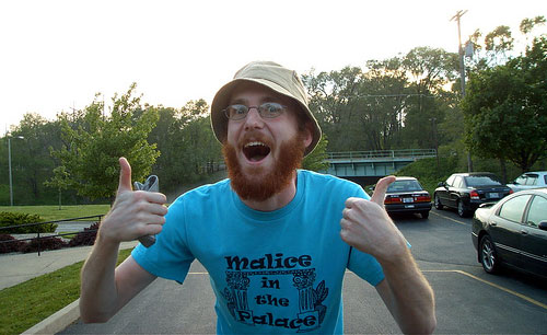 thumbs up man