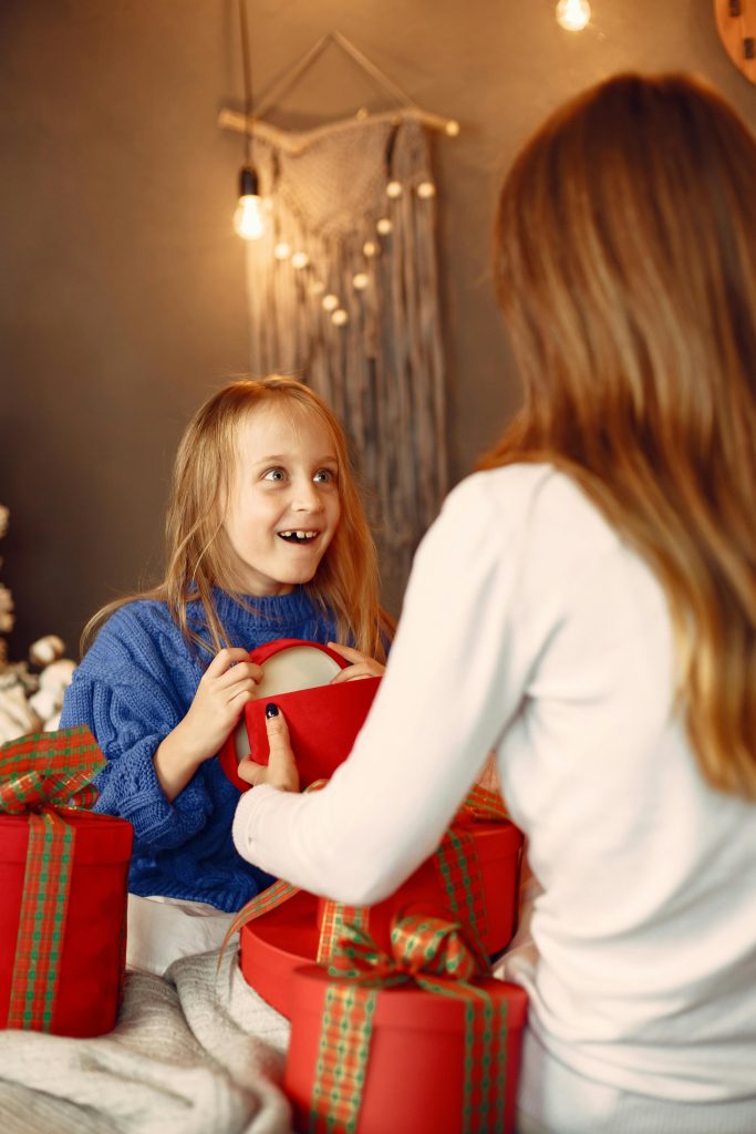 Child excited about present they want