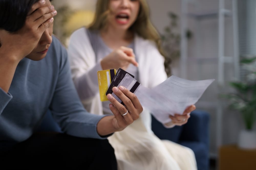 Couple overspending